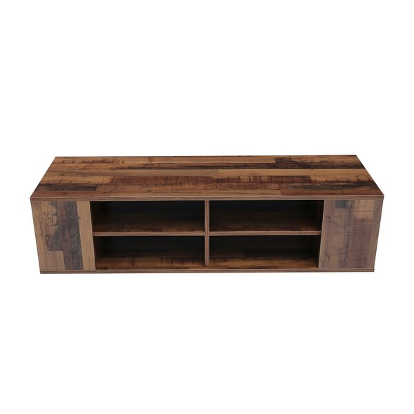 Floating TV Stand Component Shelf with Height Adjustable