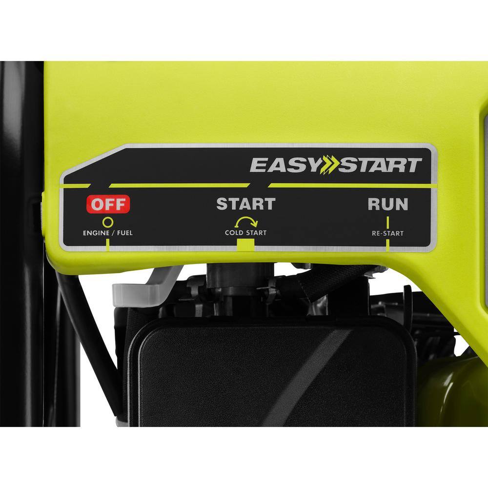 RYOBI 3600-Watt Gasoline Powered Recoil Start Portable Generator with CO Shutdown Sensor RY903622