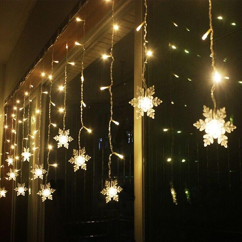 Snowflake Led String Lights Fairy Lights Festoon Led Light Plug-in Garland New Year Christmas Decorations Icicle Lights