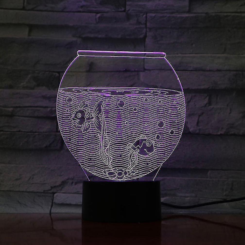 Aquarium Fish 3d Led Night Light Kids Bedroom Table Lamp