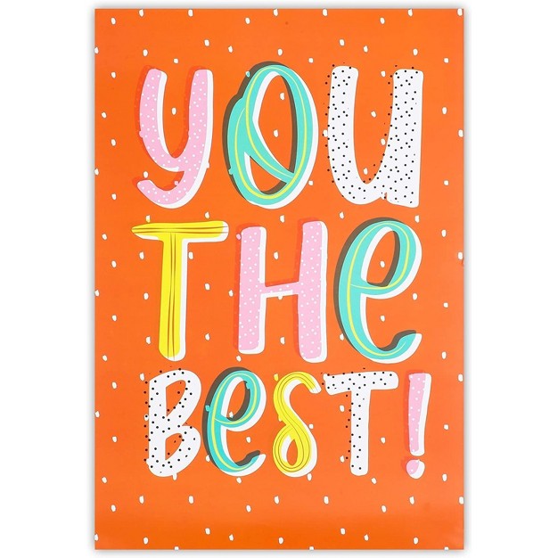 10 pack Motivational Poster With Bright Colors Positive Words Idea For Students Teenagers 13 X 19 Inches