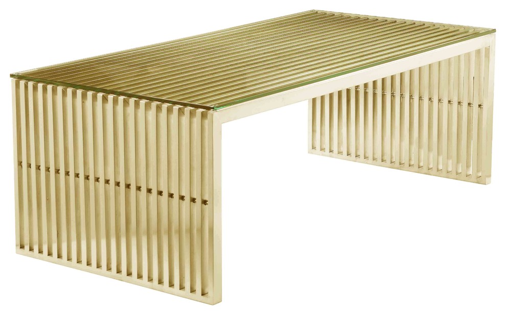 Lux Coffee Rectangle Table   Contemporary   Coffee Tables   by Pangea Home  Houzz