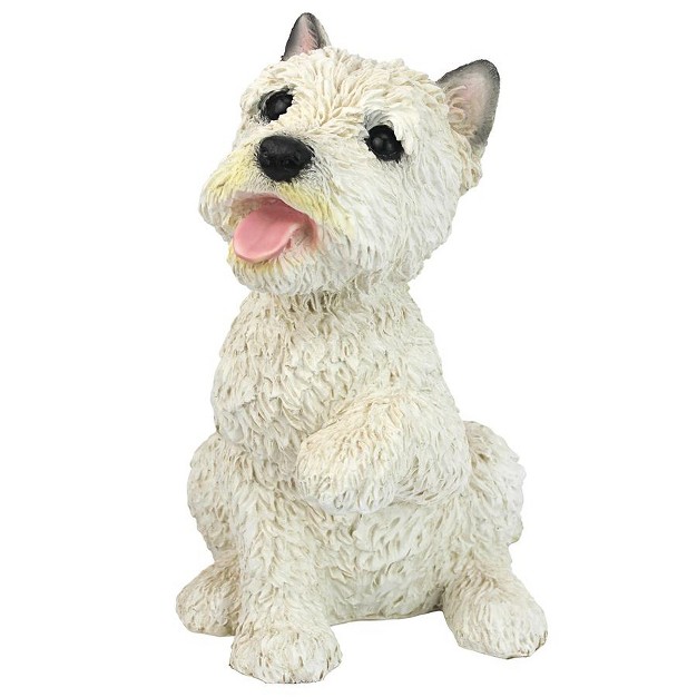 Design Toscano West Highland Terrier Puppy Dog Statue White