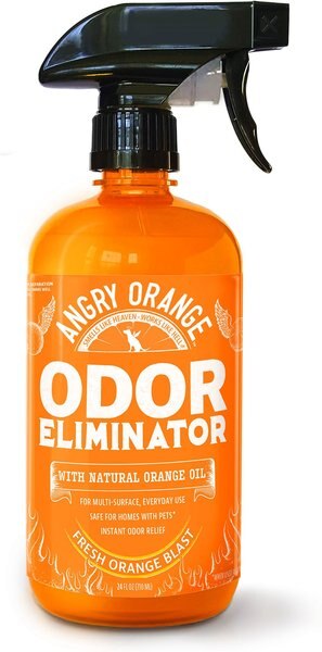 Angry Orange Pet Odor Eliminator Spray， 24-oz bottle