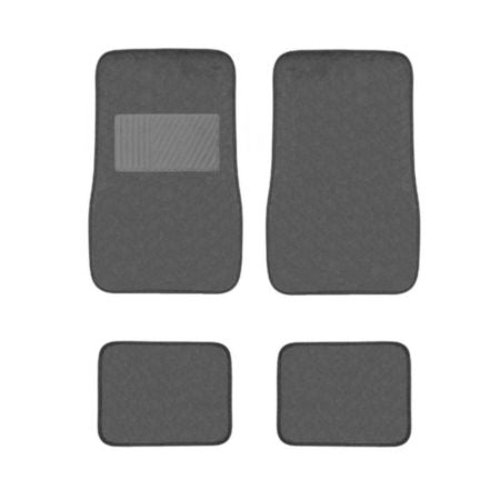 Autocraft Car and SUV Floor Mat， Grey Carpet， Universal， 4 Piece