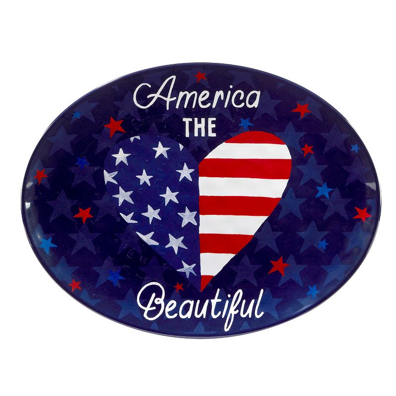 Certified International Stars and Stripe 2-pc. Platter Set