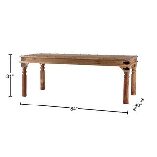 Home Decorators Collection Fields Weathered Brown Dining Table 9690500820