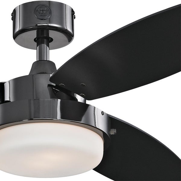 Westinghouse Lighting Alloy 3-Blade Indoor Ceiling Fan with LED Light Fixture and Opal Frosted Glass Shopping - The Best Deals on Ceiling Fans | 39655610