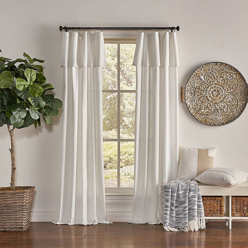 Drop Cloth 1-panel Light Filtering Window Curtain