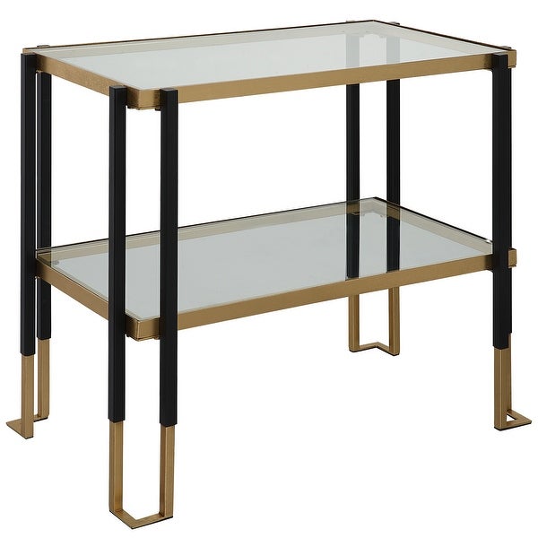 Uttermost Kentmore Tempered Glass Side Table