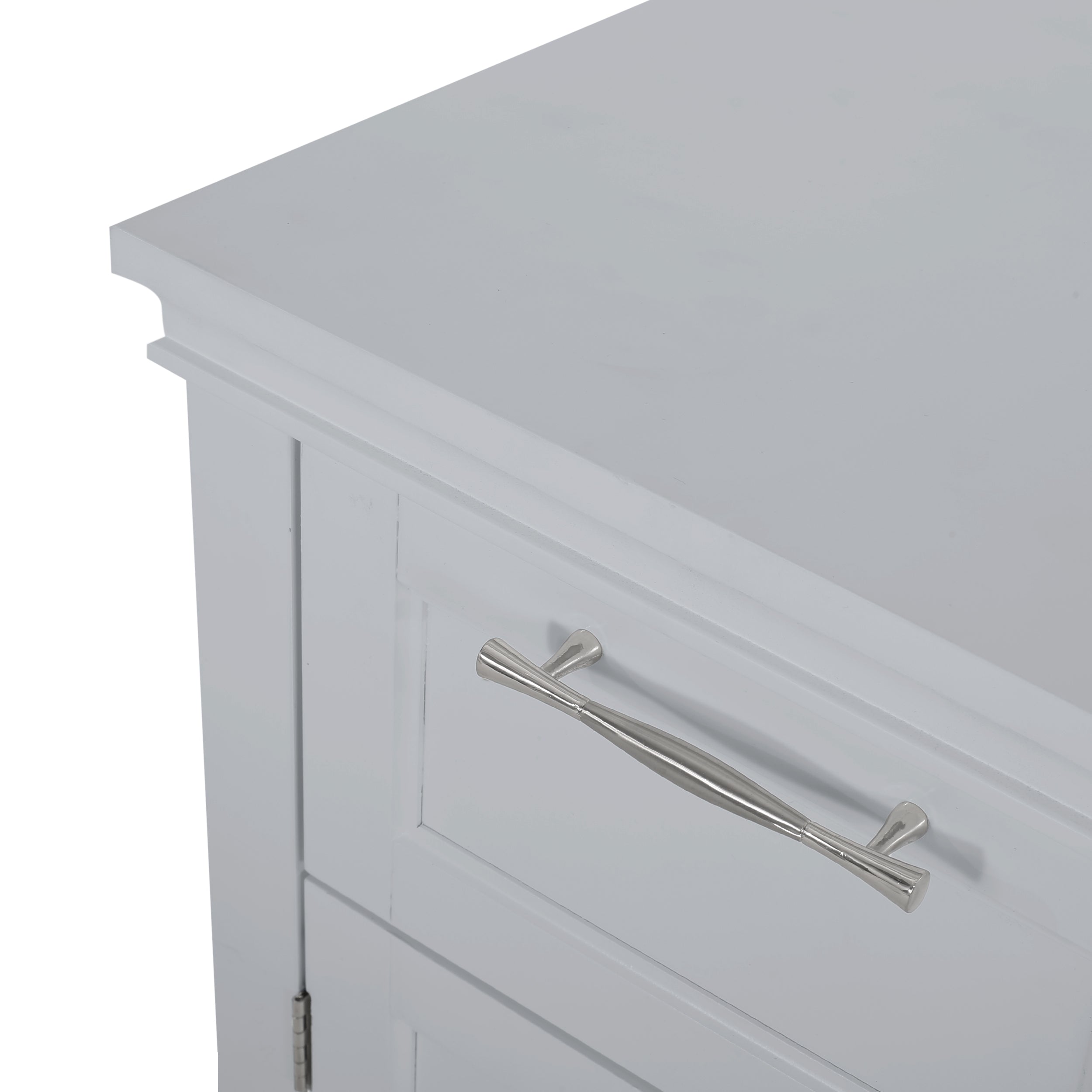 Meader Modern Bathroom Floor Storage Cabinet with Drawer