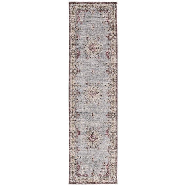 Washable Lennox Pale Rug Blue ivory Linon