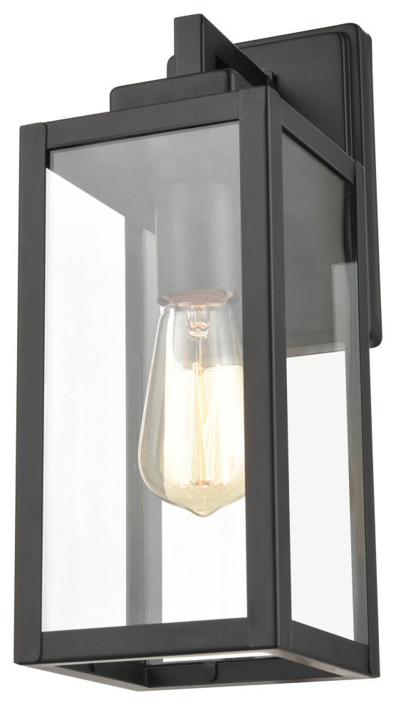 Atless Collection 1 Light 5 quotPowder Coat Black Outdoor   Transitional   Outdoor Wall Lights And Sconces   by Millennium Lighting Inc  Houzz