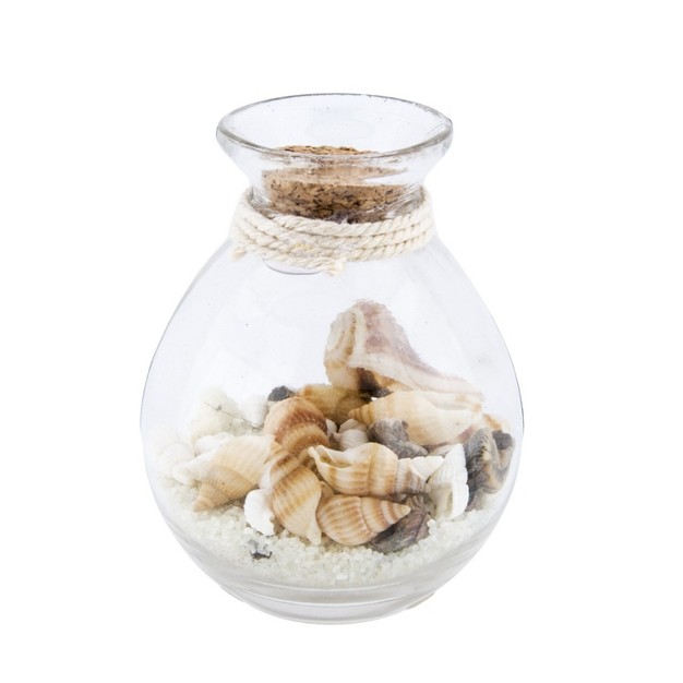 Beachcombers Sand And Shell Filled Bottle