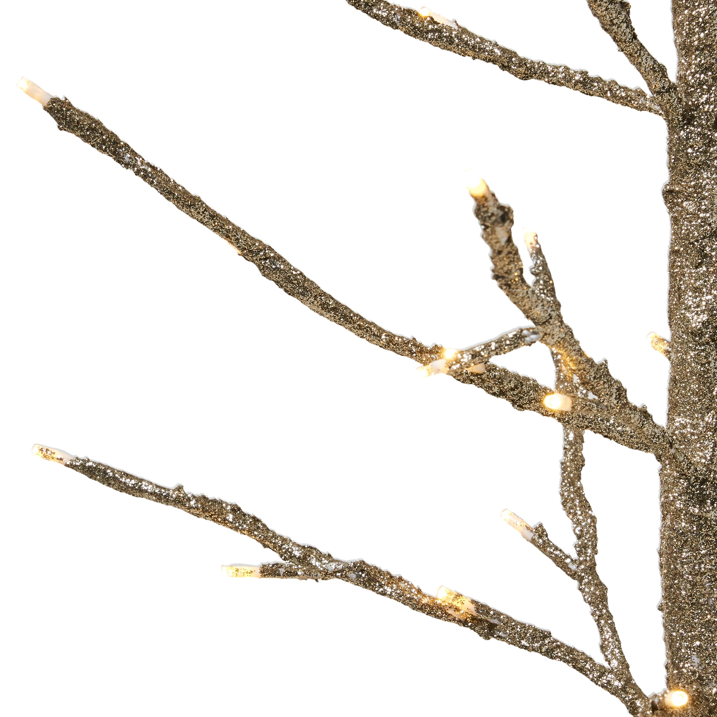 Azelia 5-foot Pre-Lit 186 Warm White LED Artificial Christmas Twig Tree