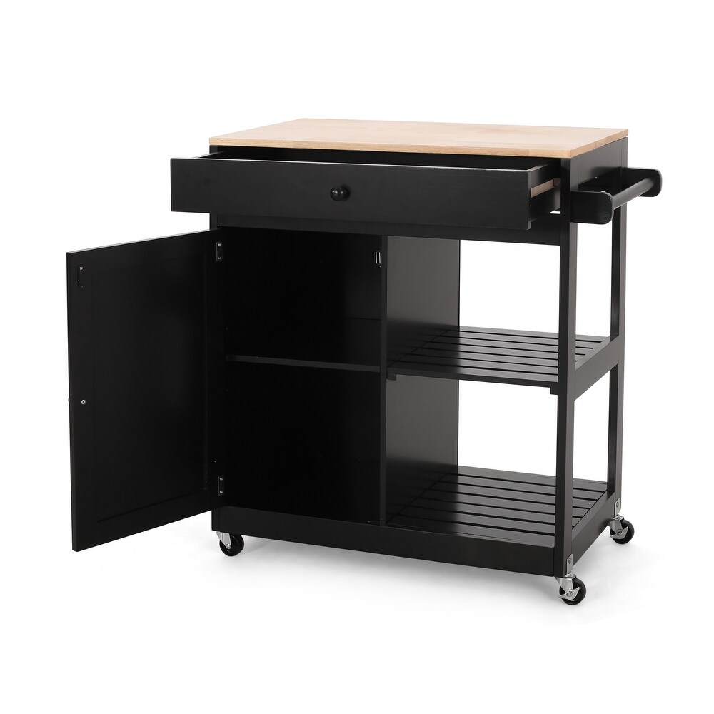 Telfair Kitchen Cart with Wheels by Christopher Knight Home
