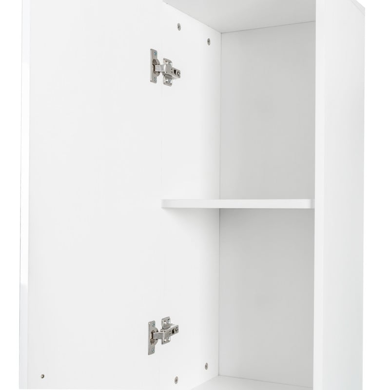 Tall Storage Cabinet with 2 Doors and 4 Adjustable Shelves  Freestanding Narrow Storage Cabinet  Pantry Cabinet  Bookshelf