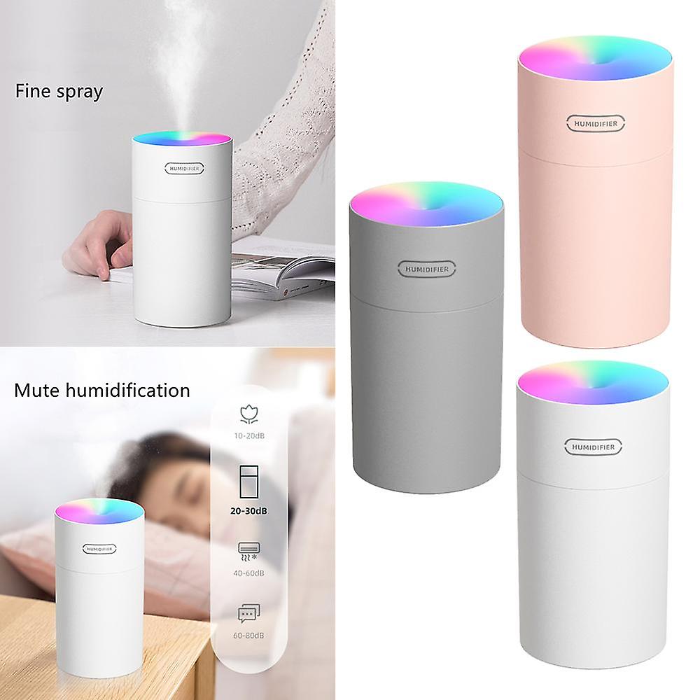 Mini Humidifier Bedroom Office Living Room Portable Low Noise Diffuser Atmosphere Light Mist Sprayer