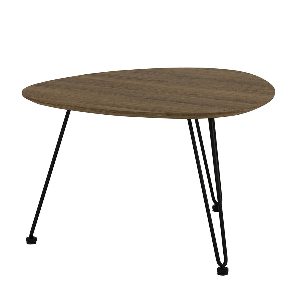 CORWIN Oval Coffee Table 67cm - Walnut