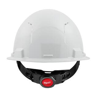 MW BOLT White Type 1 Class C Front Brim Vented Hard Hat with 4 Point Ratcheting Suspension with Smoke Full Face Shield 48-73-1200-48-73-1425