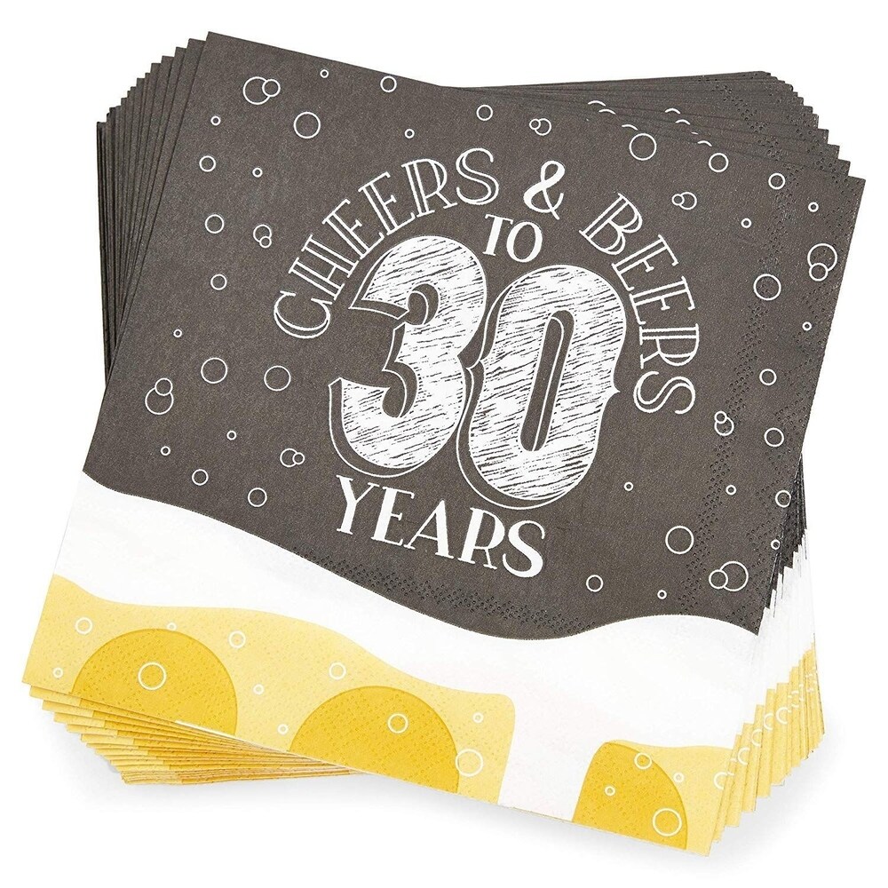 Serves 24 Cheers   Beers to 30 Years Party Supplies Decorations for Men Women