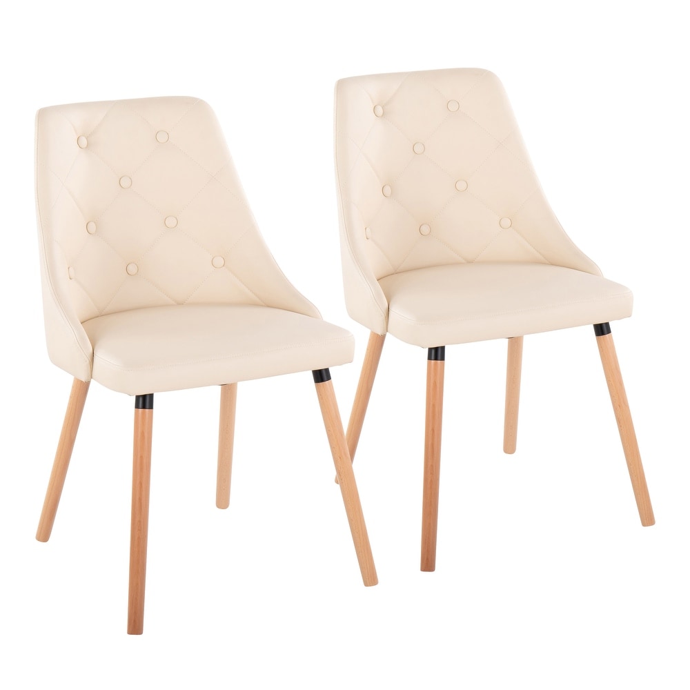 Carson Carrington Arvika Chair with Tapered Wood Legs (Set of 2)