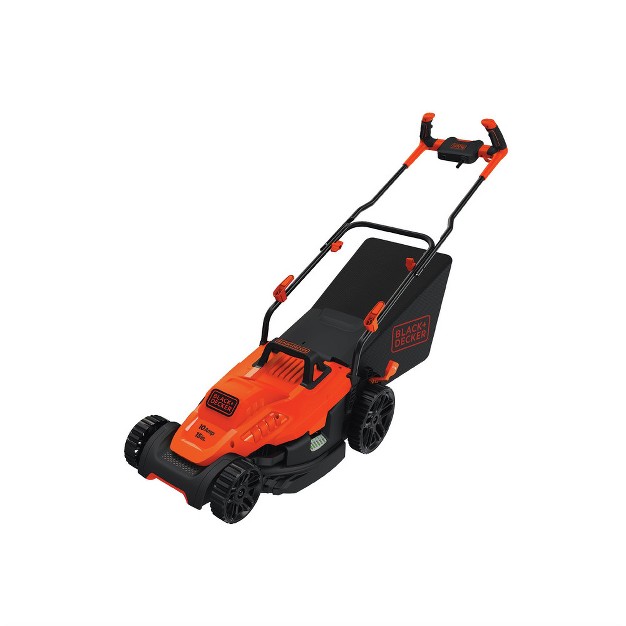 Black amp Decker Bemw472bh 120v 10 Amp Brushed 15 In Corded Lawn Mower With Comfort Grip Handle