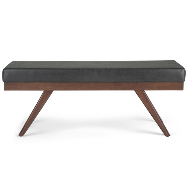 Simplihome Vegan Leather Ottoman Bench Chanelle