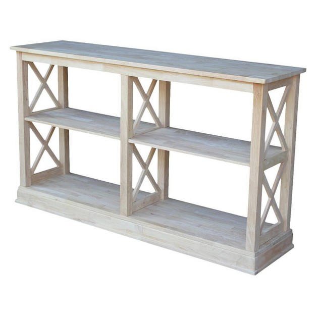 Hampton Sofa Server Table With Shelves International Concepts