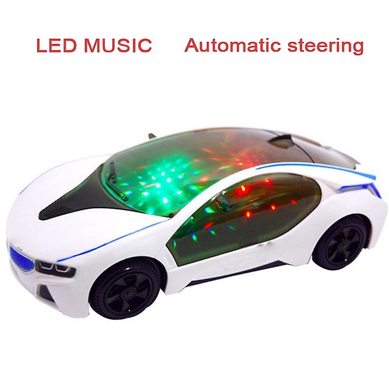 3d Led Car Toys Flashing Light Car Toys Avoid Obstacles Automatically Turn Music Sound Electric