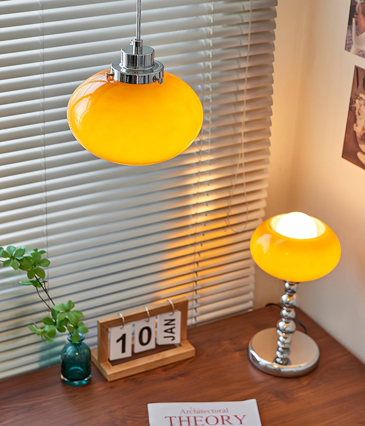 Oval Persimmon Table Light