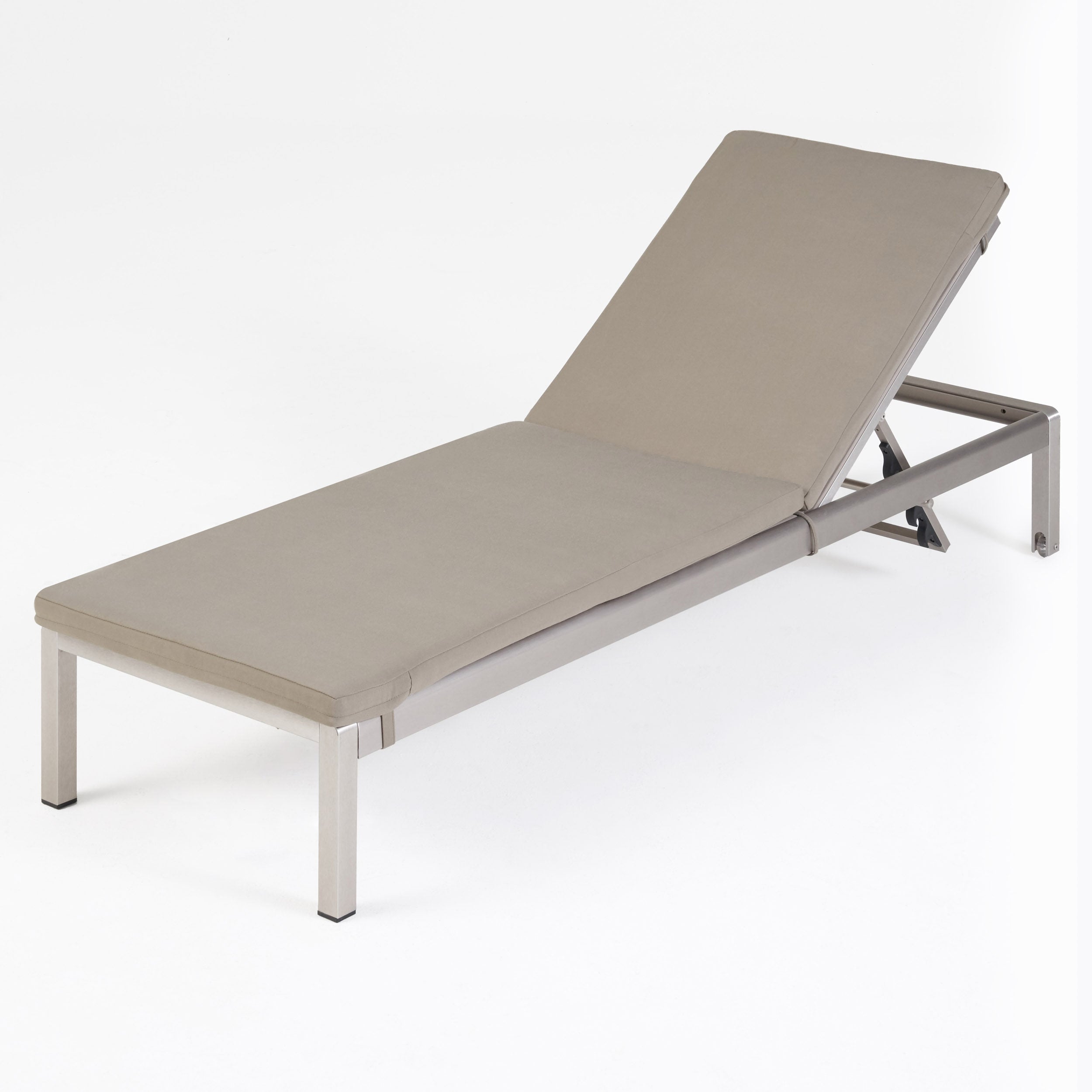 Cherie Modern Outdoor Adjustable Chaise Lounge with Cushion