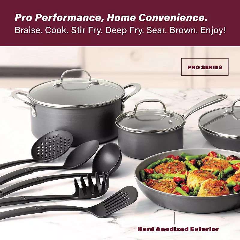 Granitestone Diamond Pro 13-pc. Hard-Anodized Nonstick Cookware Set