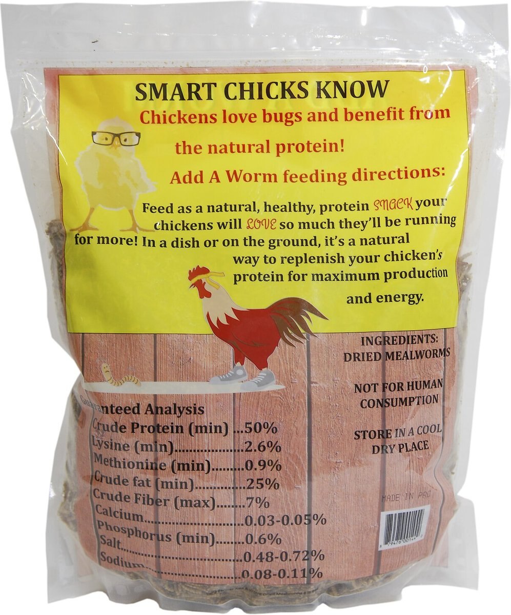 Little Farmer Products Add a Worm Chicken Treats， 1-lb bag