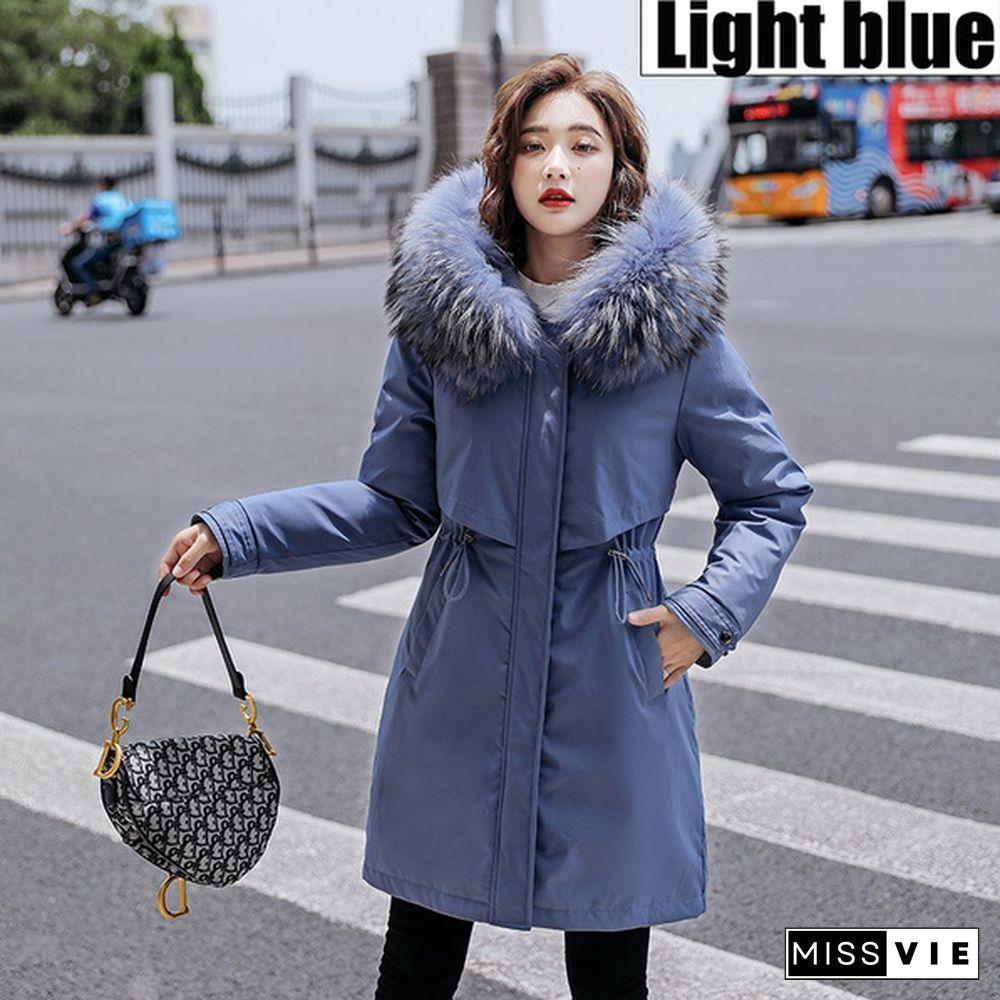 New Fashion Women's Winter Down Coat Clothes Cotton-Padded Thickening Down Casual Winter Coat Long Jacket Down Parka XS-6XL