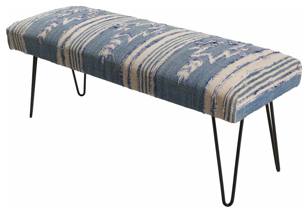 Hauteloom Biggsville Furniture Piece  18 quotHx48 quotWx16 quotD   Southwestern   Upholstered Benches   by Hauteloom  Houzz