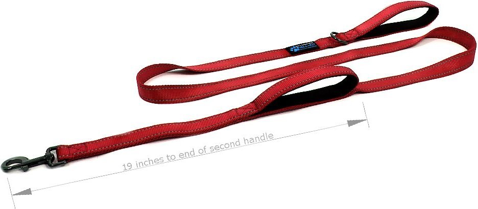 Max and Neo Dog Gear Nylon Reflective Double Dog Leash