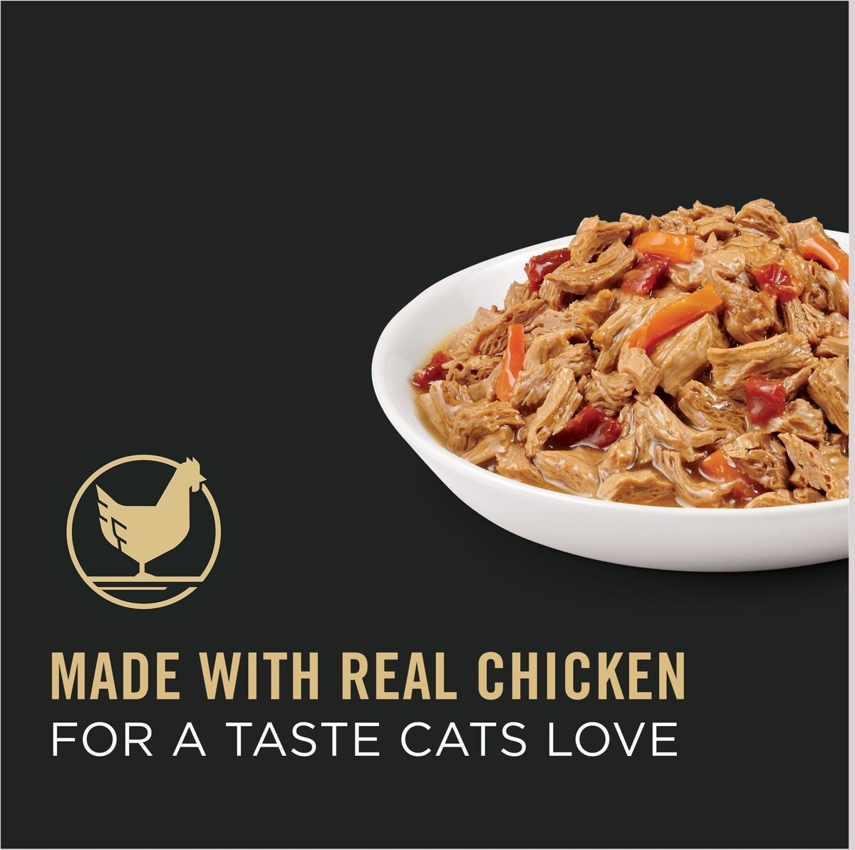 Purina Pro Plan Adult White Meat Chicken and Vegetable Entree in Gravy Canned Cat Food