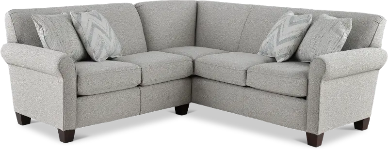 Titan Silver Gray 2 Piece Sectional