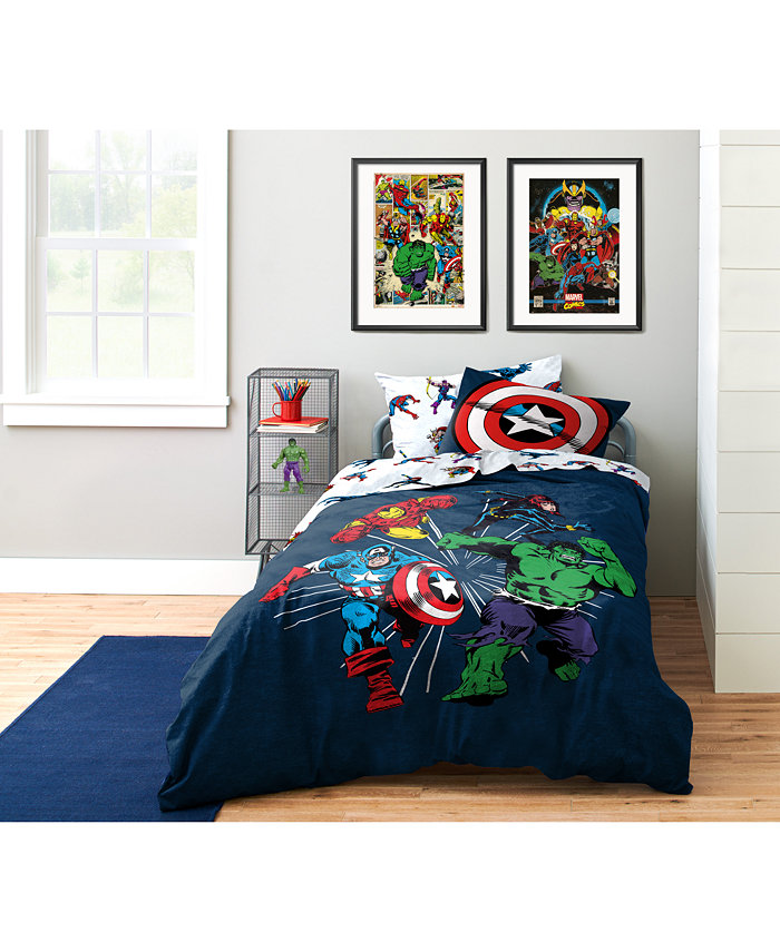 Saturday Park Marvel Invincible 100% Organic Cotton Queen Bed Set