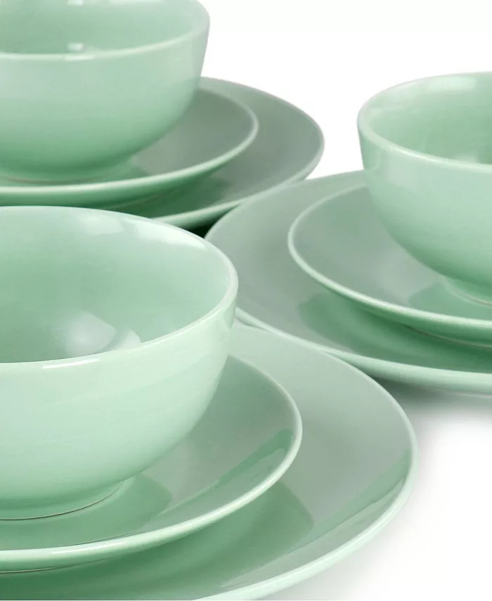 Elama Luna 18 Piece Porcelain Dinnerware Set Service for 6