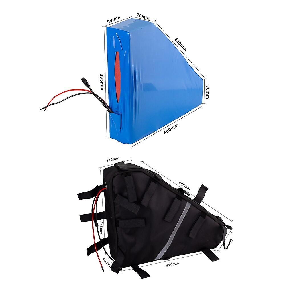 With Charger 36v 84ah 10s24pebike Battery Li-ion Triangle Bag Electric Bicycle Tricycle Motorcycle 410x90x460x100x110x345mm