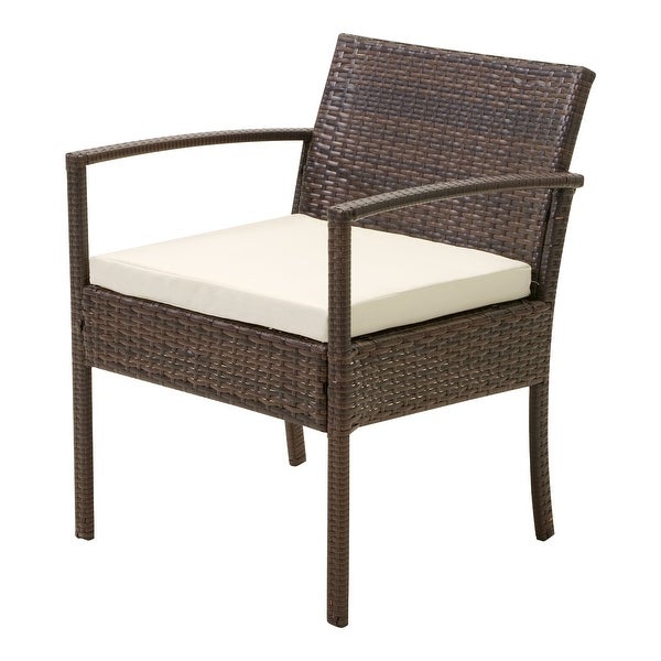 3-piece Outdoor Wicker Chat Set，Patio Chairs - Overstock - 35865435