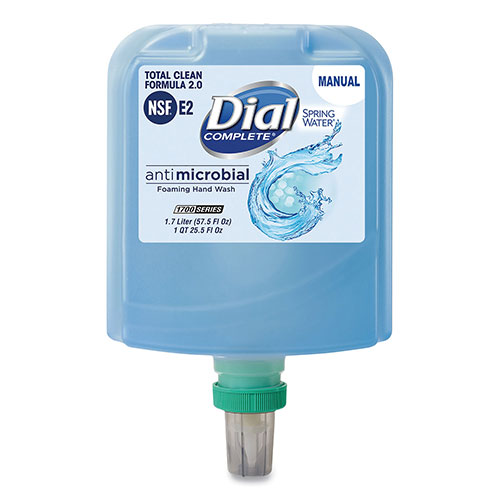 Dial Professional Dial Dial 1700 Manual Refill Antimicrobial Foaming Hand Wash | Spring Water， 1.7 L Bottle， 3