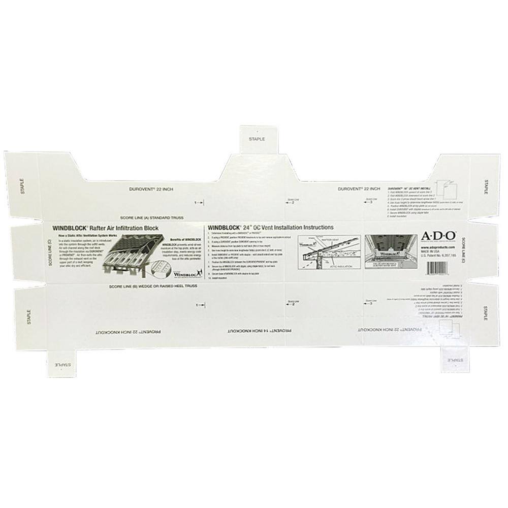 ADO Products Wind Block Air Infiltration Seal System (10-Pack) WB1285