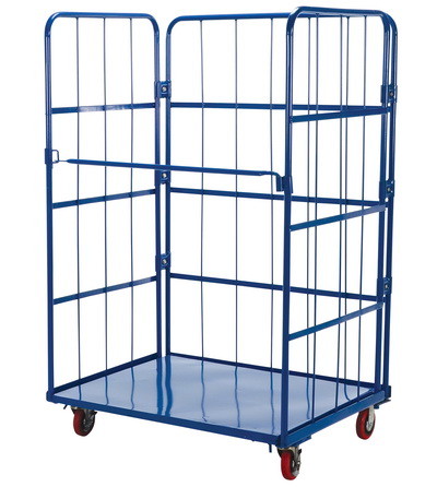 Vestil ROL 3143 1 blue nestable roller container 1...