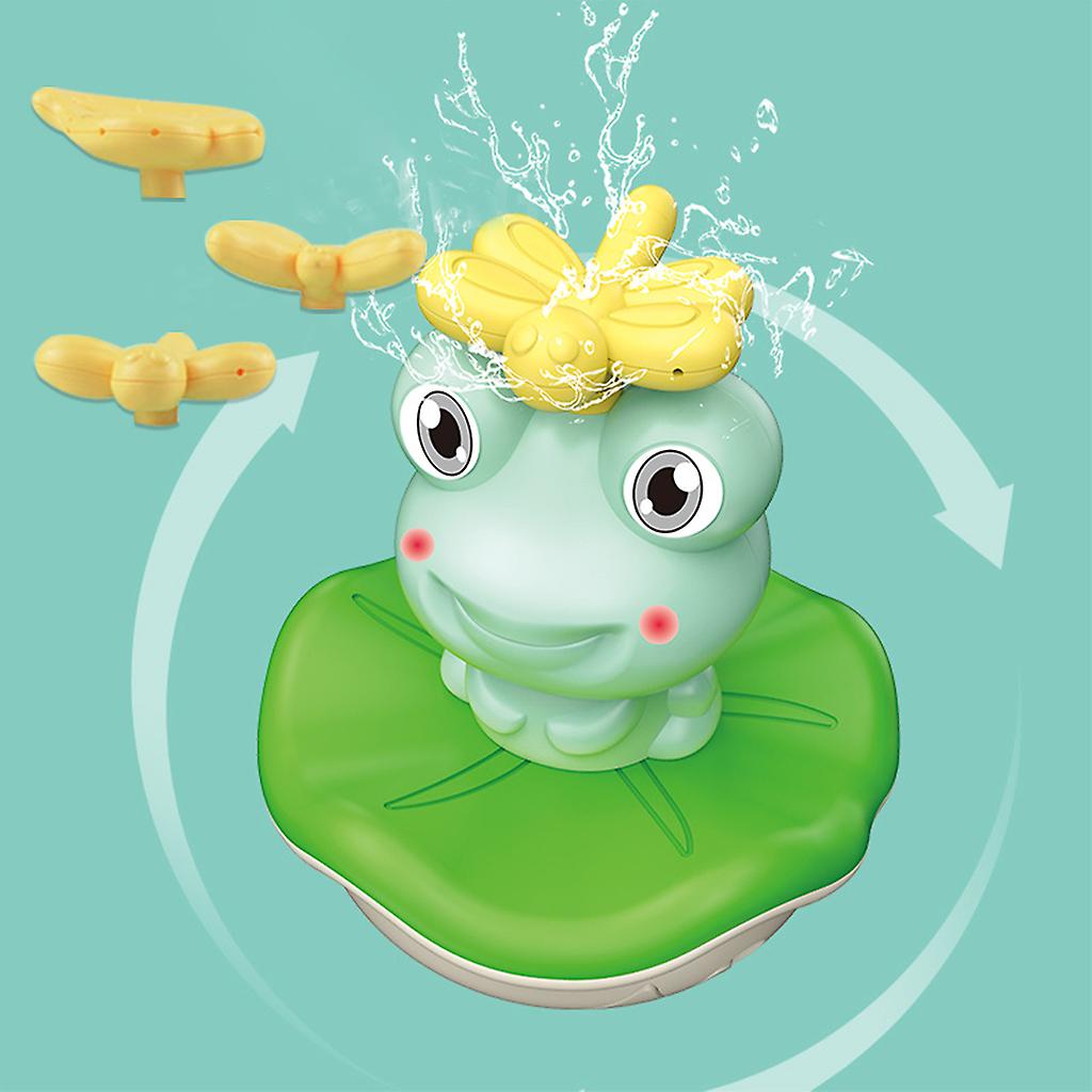 Baby Bath Toys Electric Spray Water Floating Rotation Green Forg Sprinkler Toy Shower Game For Children Kid Swimming Bathroom