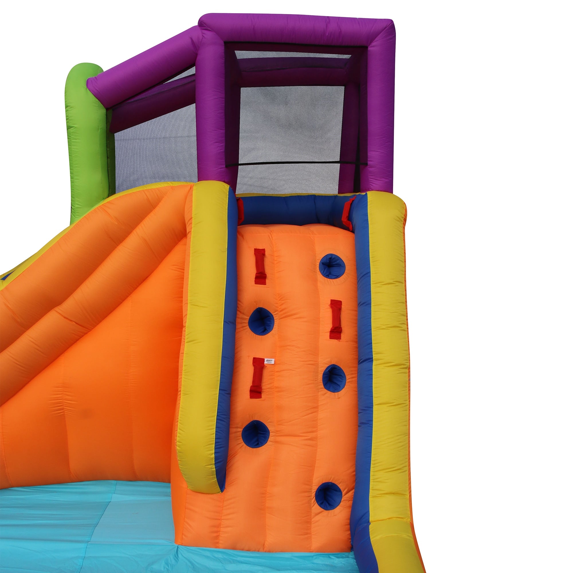 Banzai Speed Slide Water Park, Length: 14 ft 7 in, Width: 9 ft 6 in, Height: 8 ft, Inflatable Outdoor Backyard Water Slide Splash Toy