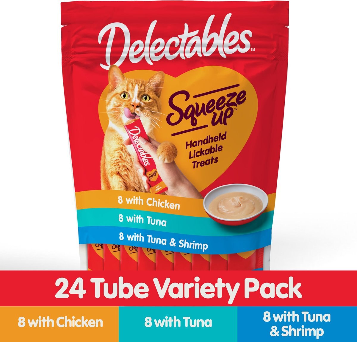 Hartz Delectables Squeeze Up Variety Pack Lickable Cat Treats