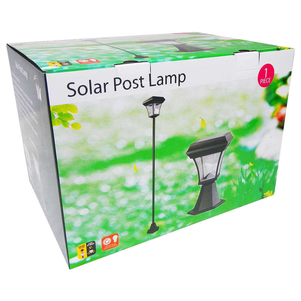 iGlow Outdoor Garden Solar Lamp Post Light  w/ 2 Bright White SMD LED Streetlight Style Landscape Path Deck Dual Purpose